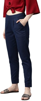 KEERRAZ Regular Fit Women Dark Blue Trousers