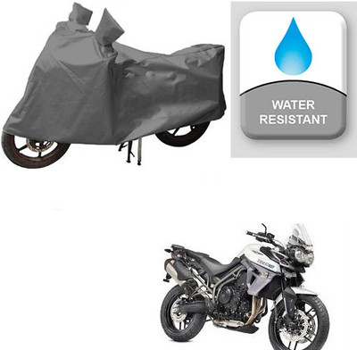 RPSENTTERPR Waterproof Two Wheeler Cover for Triumph(Tiger 800 XR, Grey)