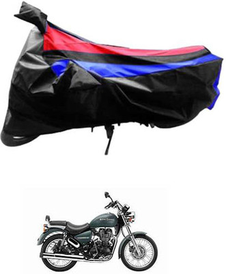 JVG Waterproof Two Wheeler Cover for Royal Enfield(Thunderbird 500, Black, Red, Blue)