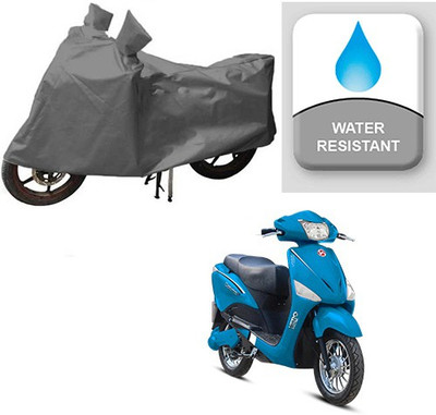 RPSENTTERPR Waterproof Two Wheeler Cover for Hero(Electric Optima, Grey)