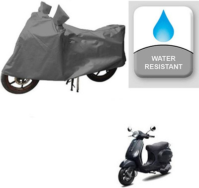 RPSENTTERPR Waterproof Two Wheeler Cover for Piaggio(Vespa LX, Grey)