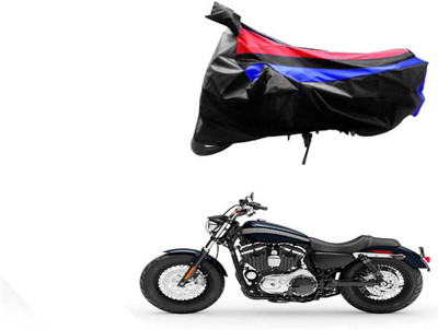 JVG Waterproof Two Wheeler Cover for Universal For Bike(XL 1200, Black, Red, Blue)