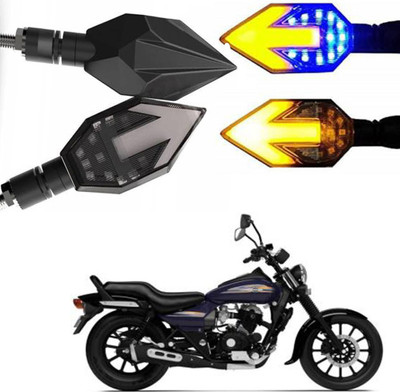 BRPEARl Side LED Indicator Light for Bajaj Avenger(Blue, Amber)