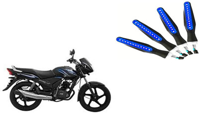 Buras Front, Rear LED Indicator Light for TVS Star City(Blue)