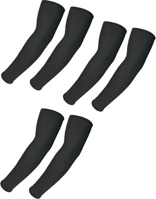 Sportshour Cotton Arm Sleeve For Men & Women(Free, Black)