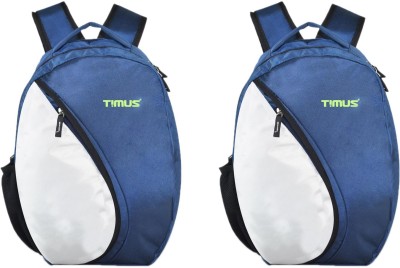 Timus Celebrity 18 L Laptop Backpack(Blue, White)