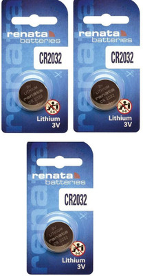 Renata CR2032 Lithium 3V Pack Of 3  Battery(Pack of 3)