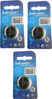 Renata CR2430 Lithium 3V Pack Of 3  Battery(Pack of 3)