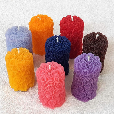 Shraddha Creation RP-8C Candle(Multicolor, Pack of 8)