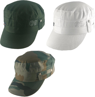 poshing Solid Sports/Regular Cap Cap(Pack of 3)