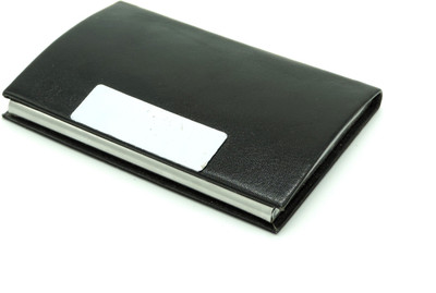 Epraiser PU Premium Quality Leather Designer Visiting Card / Business Card / Credit Card Magnetic Case Holder 20 Card Holder(Set of 1, Black)