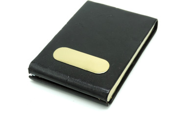 Maskey PU Premium Quality Leather Designer Visiting Card / Business Card / Credit Card Magnetic Case Holder 20 Card Holder(Set of 1, Black)