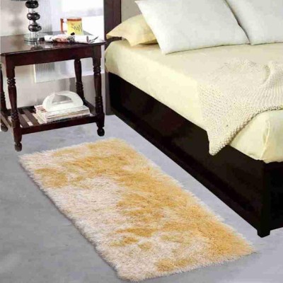 shopgallery Beige Polyester Runner(2 ft,  X 6 ft, Rectangle)