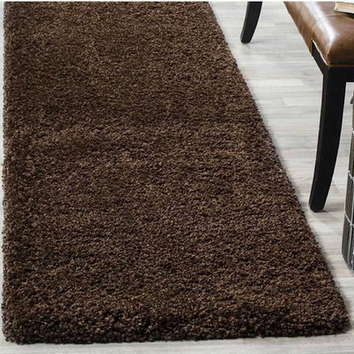 shopgallery Brown Polyester Runner(2 ft,  X 6 ft, Rectangle)