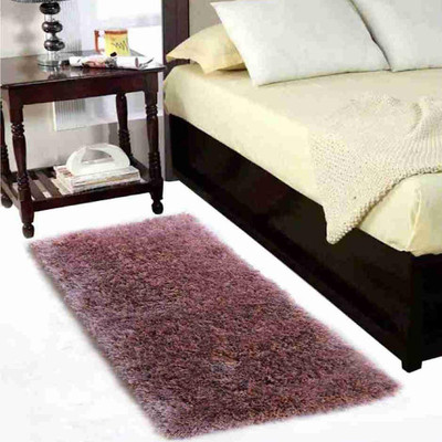 shopgallery Purple Polyester Runner(2 ft,  X 4 ft, Rectangle)