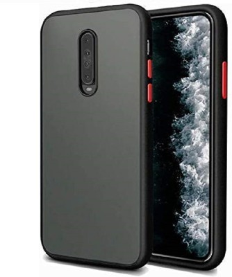 CaseTrendz Back Cover for Mi Poco X2 Soft Matte Polycarbonate Smoke Case(Black, Dual Protection, Pack of: 1)