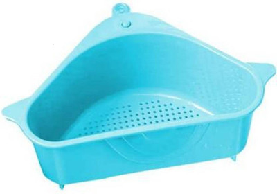 Shreejee Multipurpose Large Sink Storage Basket Washing Vegetables, Fruits ,Grains etc Strainer(Blue Pack of 1)