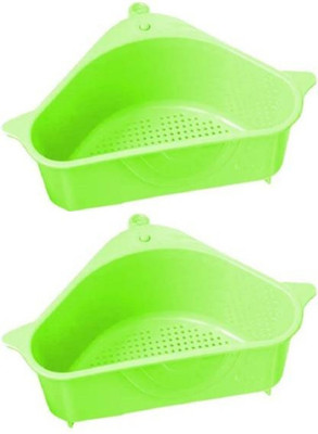 KRAZE Kitchen Organizer/Kitchen Sink Corner Strainer(Multicolor Pack of 2)