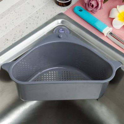 Shreejee Multipurpose Large Sink Storage Basket Washing Vegetables, Fruits ,Grains etc Strainer(Grey Pack of 1)