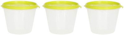 Cutting EDGE Plastic Grocery Container  - 1 L(Pack of 3, Green)