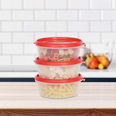 Cutting EDGE Plastic Utility Container  - 500 ml(Pack of 3, Red)