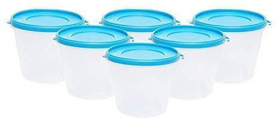 Cutting EDGE Plastic Grocery Container  - 1 L(Pack of 6, Blue)