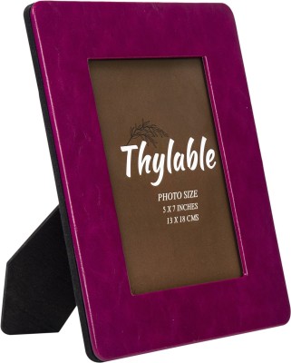 Thylable 0 Compartments PU Leather Photo Frame(Purple)