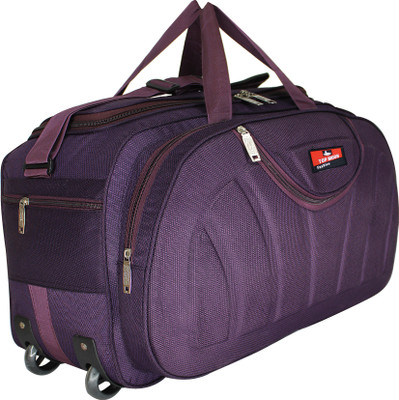 TOPMOON FASHION (Expandable) 40L Strolly -the super premium heavy duty polyester lightweight luggage bag Duffel With Wheels (Strolley)