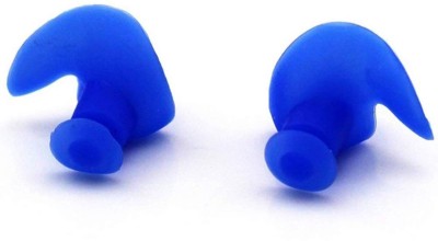 DALUCI Waterproof - Swimming Professional Silicone Swim Earplugs for Adult Swimmers Children Diving Soft Anti-Noise Ear Plug Ear Plug & Nose Clip(Blue)