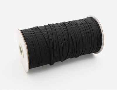 Crafts Haveli Knitted Black Elastic(5 m)