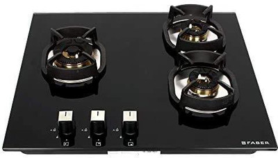 FABER Hob IND HT603 CRS BR CI AI Glass Automatic Hob(3 Burners)