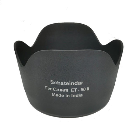 Schsteindar HIGHT QUALITY Camera Flower Lens Hood for Eos Camera Lens Et 60 Replacment 18-55mm and 55-250mm  Lens Hood(58 mm, Black)