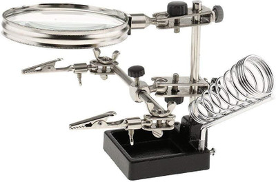 uptodatetools Magnifier 5X Useful auxiliary tool in soldering and modelling field(steel)