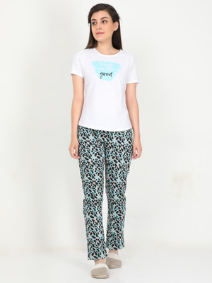 PIPER INTERNAATIONAL Women Printed Multicolor Top & Pyjama Set