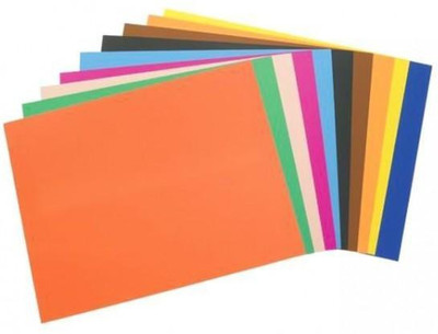 ROOTS Premium Coloured Unruled for Printing / Art & Craft A4 - 100 Sheets 80 gsm A4 paper(Set of 10, Multicolor)