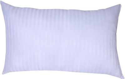 choudhary enterprises Microfibre Stripes Sleeping Pillow Pack of 1(White)