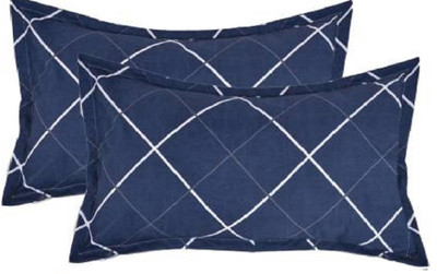 GKM Microfibre Abstract Sleeping Pillow Pack of 2(Blue)