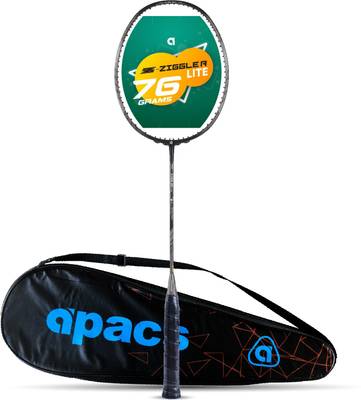 apacs Z-Ziggler Lite (33 LBS, 76g &amp; 6.2 mm Slim Shaft) Grey Unstrung Badminton Racquet  (Pack of: 1, 76 g)
