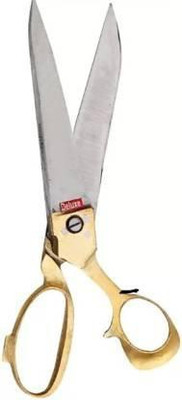 AS ENTERPRISES Meerut Deluxe Size No.9 scissors Scissors(Set of 1, Golden, Silver)