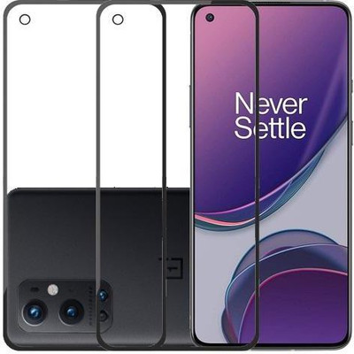 HOBBYTRONICS Edge To Edge Tempered Glass for ONEPLUS 9, ONEPLUS 9R(Pack of 2)