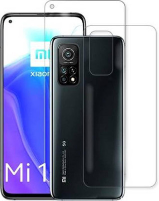 RUNEECH Front and Back Screen Guard for Xiaomi mi10T(Pack of 2)