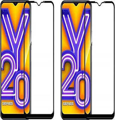 NIMMIKA ENTERPRISES Tempered Glass Guard for VIVO Y20i TEMPERED GLASS 11D(Pack of 2)