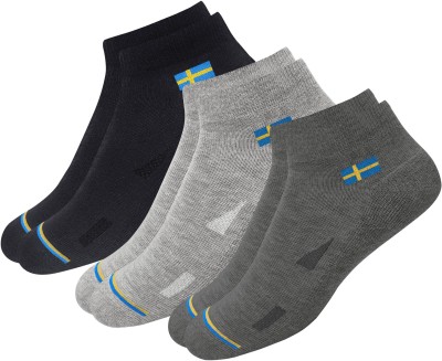 Swagr Men Solid Ankle Length(Pack of 3)