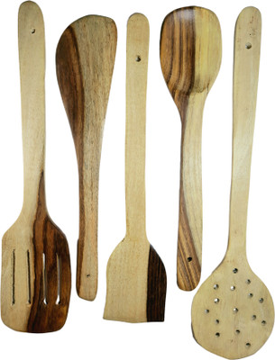 MY STORE Smartbuy Wooden Spatula(Pack of 5)