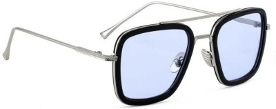 Aantic Retro Square Sunglasses(For Men & Women, Multicolor)