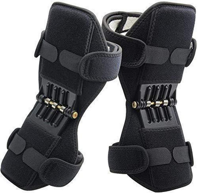 ERetailMart Knee Joint Support Pads Knee Strap Brace Power Lift Spring Force Knee Support Knee Support(Black)