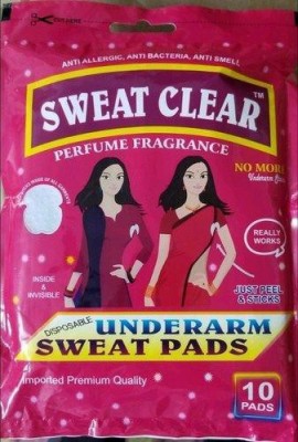 Sweat clear Perfume Fragrance Sweat Pads each 10pcs (pack of 2) Sweat Pads