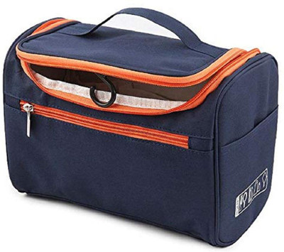 QUICK UNBOX Toiletry Bag for Women and Men Cosmetic Bag with Hook and Handle Travel Makeup Bag Beauty Products Organizer Travel Accessories Bag Travel Toiletry Kit(Blue)