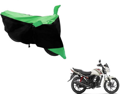 MOCKHE Two Wheeler Cover for Suzuki(Sling Shot Plus, Black, Green)
