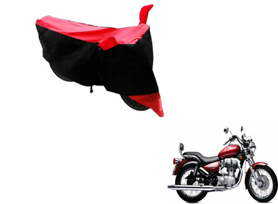 MOCKHE Two Wheeler Cover for Royal Enfield(Twin spark, Black, Red)
